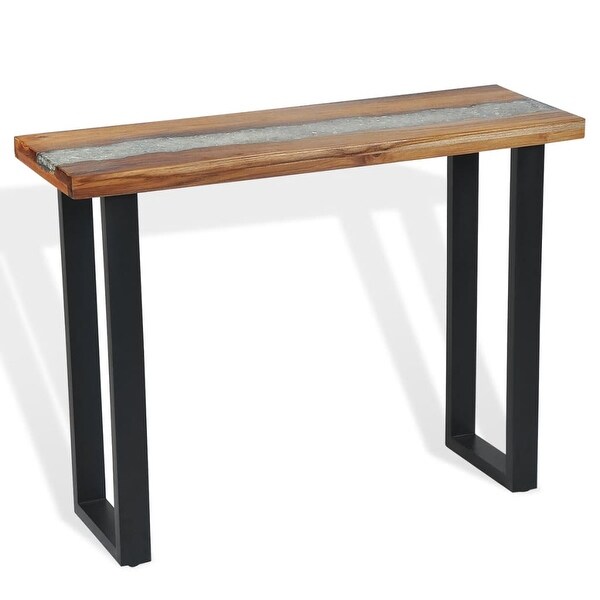 vidaXL Console Table Teak 39.4