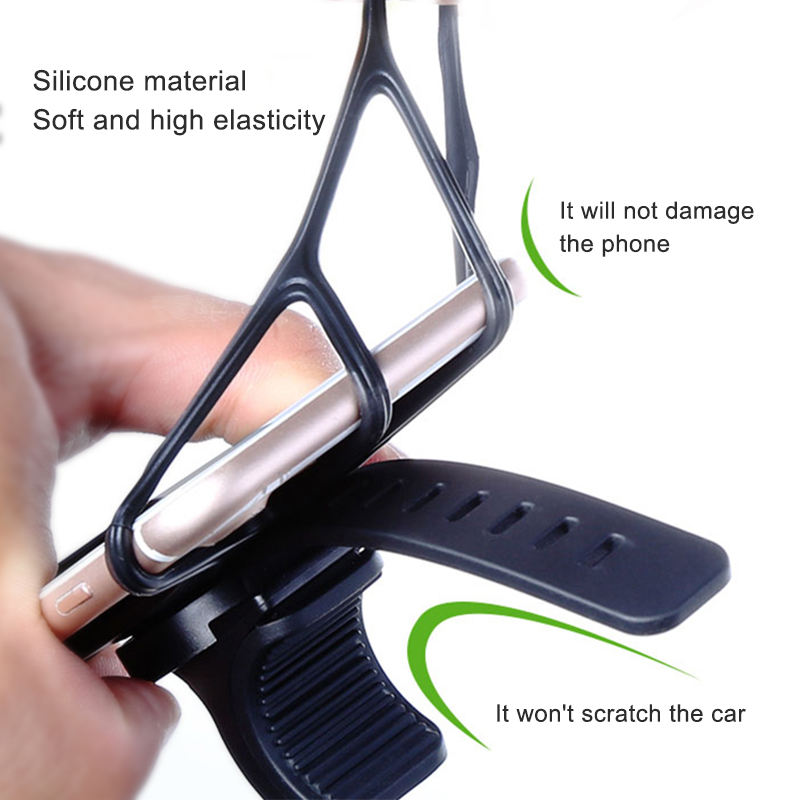 Ridefixing 360 Degree Rotation Silicone Bicycle Phone Holder Universal Flexible Motorcycle Cycling Bike Cell Phone Holders