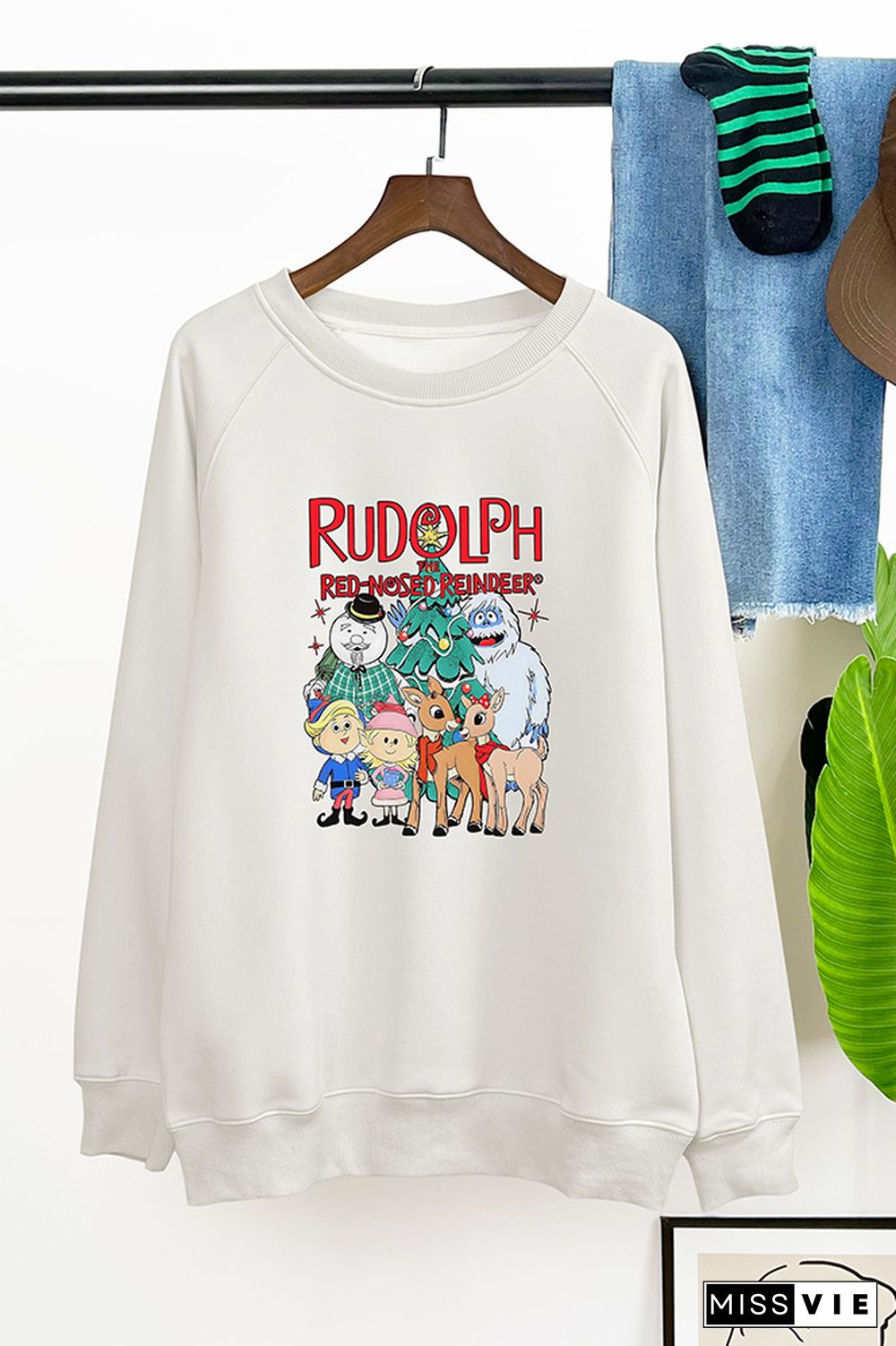 Rudolph The Red Nosed Reindeer Christmas Sweatshirt Wholesale