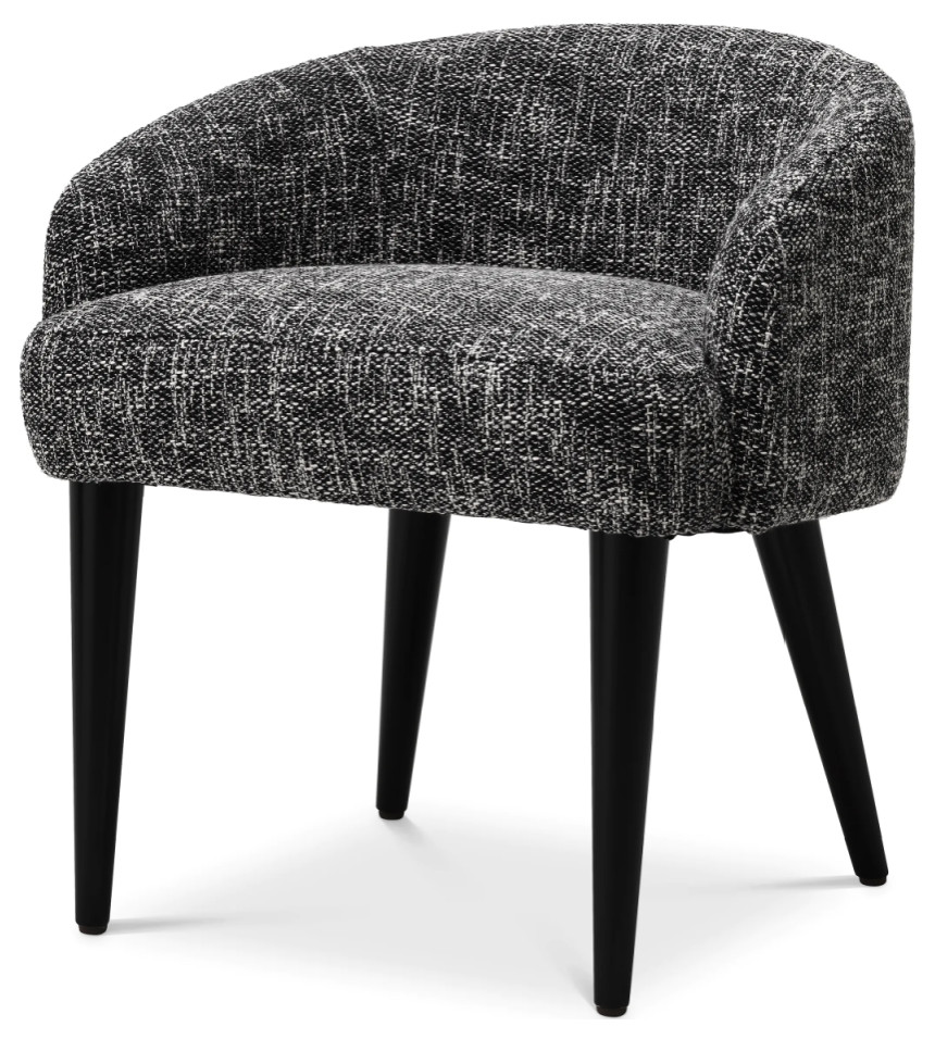 Curved Back Accent Chair  Eichholtz Rizzo   Midcentury   Armchairs And Accent Chairs   by Oroa   Distinctive Furniture  Houzz