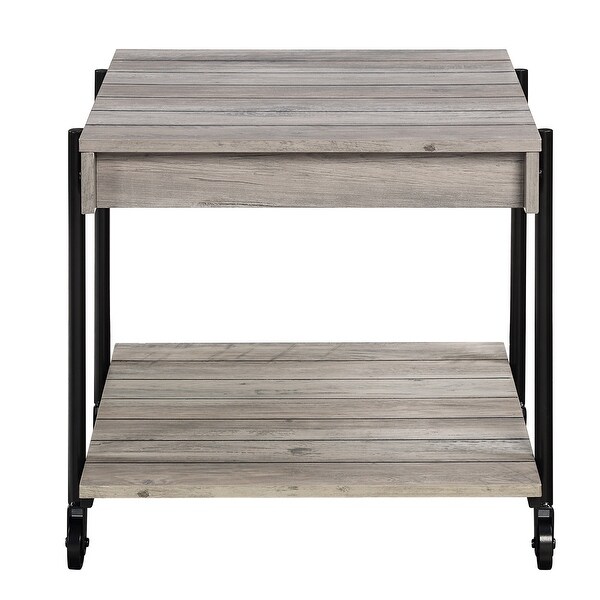 Hyssop Farmhouse 24-in End Table by Furniture of America