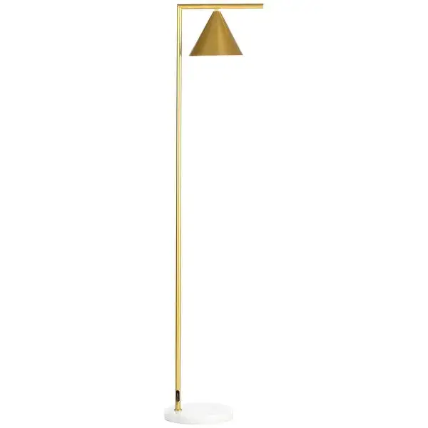 HOMCOM Modern Floor Lamps for Living Room, Standing Lamp for Bedroom with Adjustable Head (Bulb not Included)