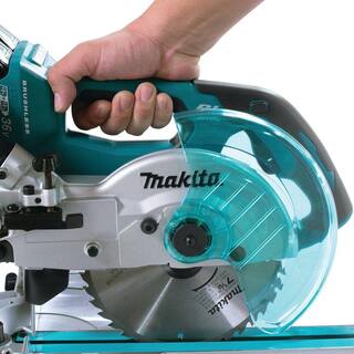 Makita 18V X2 LXT Lithium-Ion 12 in. Brushless Cordless 7-12 in. Dual Slide Compound Miter Saw (Tool-Only) XSL02Z