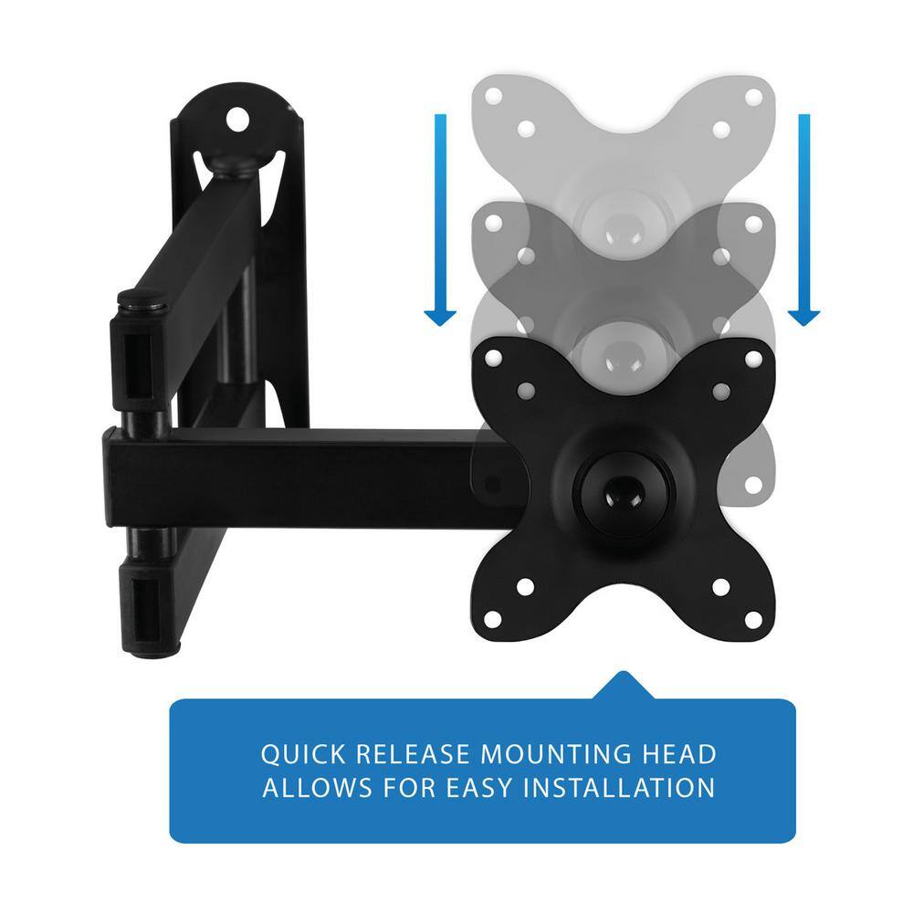 mount-it! Small Full Motion TV Wall Mount for 13 in. to 30 in. Screen Sizes MI-2042