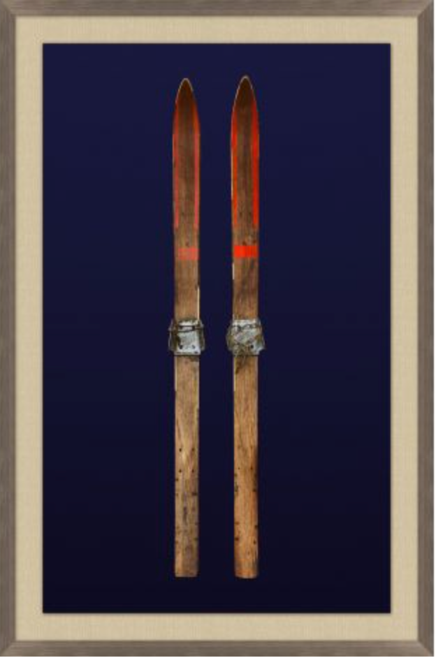 ANTIQUE SKIS NAVY 1