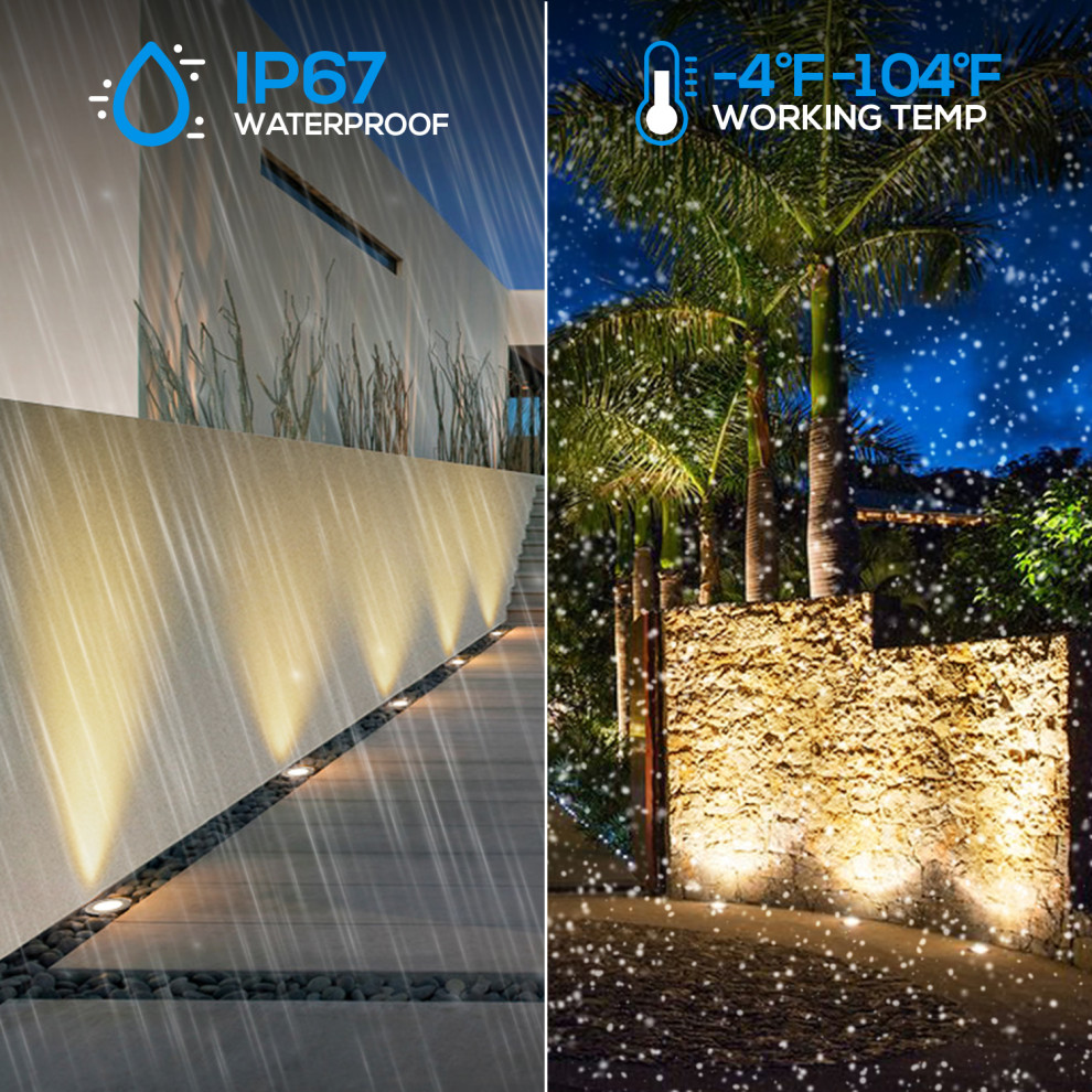 LEONLITE 6 Pack LED Low Voltage Landscape Pathway Lights   Modern   Inground And Well Lights   by W86 Trading Co.  LLC  Houzz