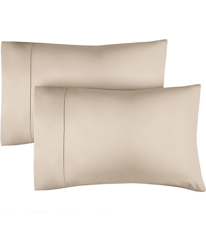 CGK Unlimited Pillowcase Set of 2， 400 Thread Count 100% Cotton - King