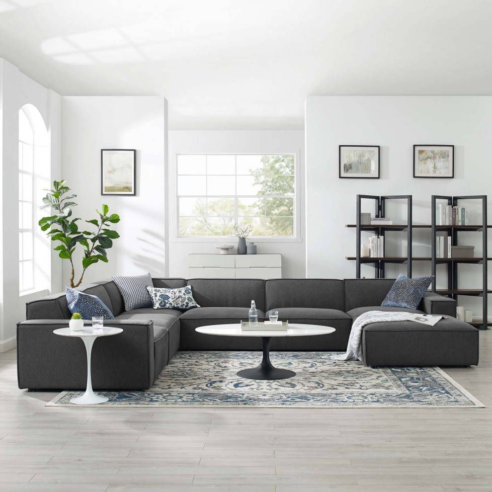 Restore 7 Piece Sectional Sofa   Transitional   Sectional Sofas   by Homesquare  Houzz