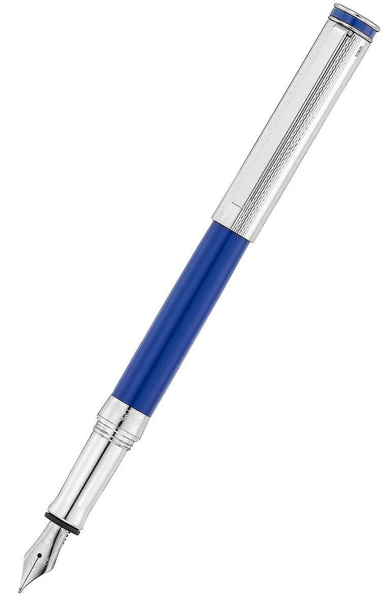 Waldmann Pens Edelfeder Stainless Steel Nib Fountain Pen - Marine Blue