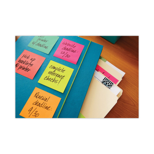 Post-it Original Pads in Cape Town Colors， 3 x 3， 100-Sheet， 5/Pack (6545PK)