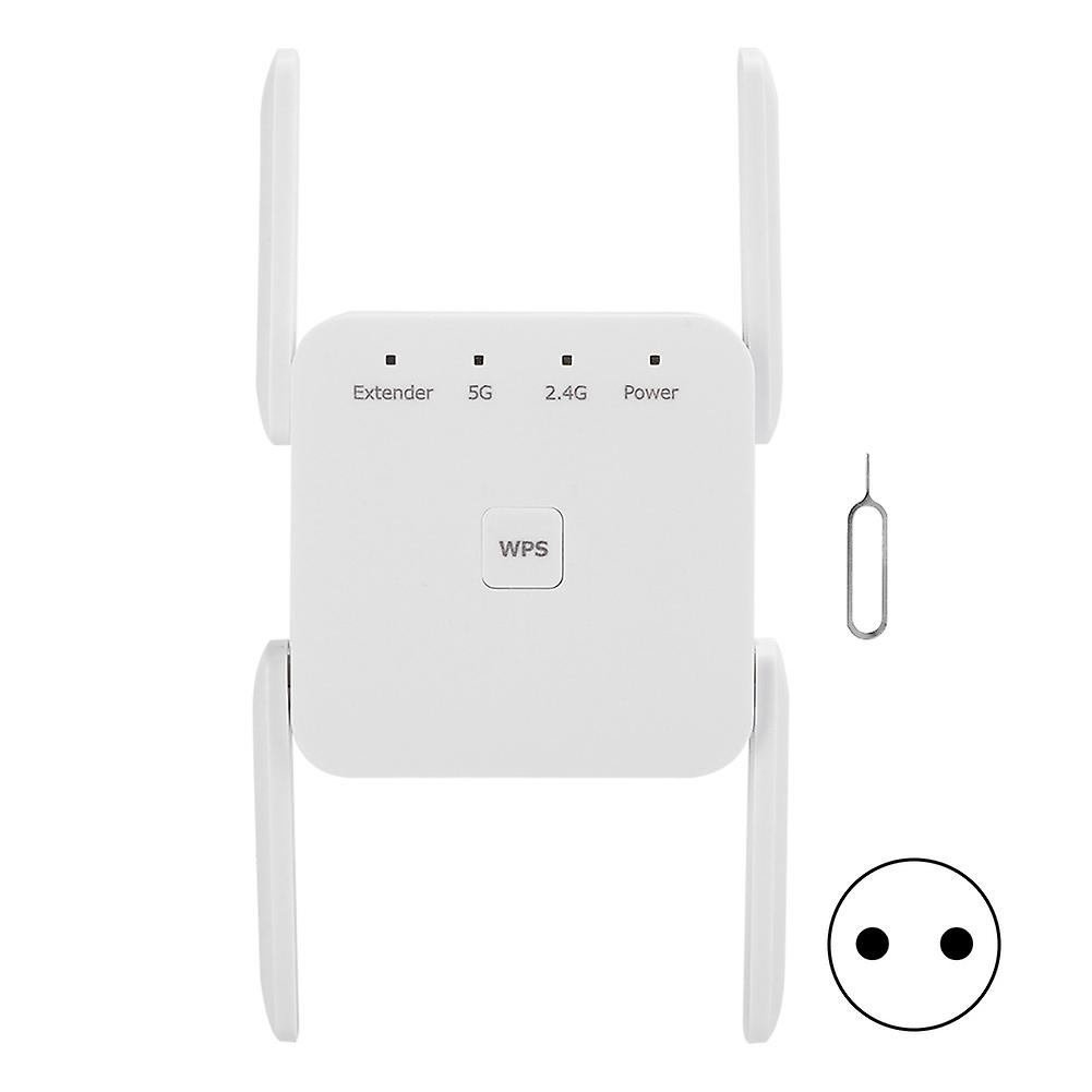 Wifi Range Extender Network Port Wall Plug Wireless Relay 1200m Dual Frequency 100240veu Plug