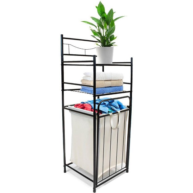 Sorbus Bathroom Hamper Organizer Features Tilt Out Laundry Hamper And 2 tier Storage Shelves Great For Bathroom Laundry Room Closet And More