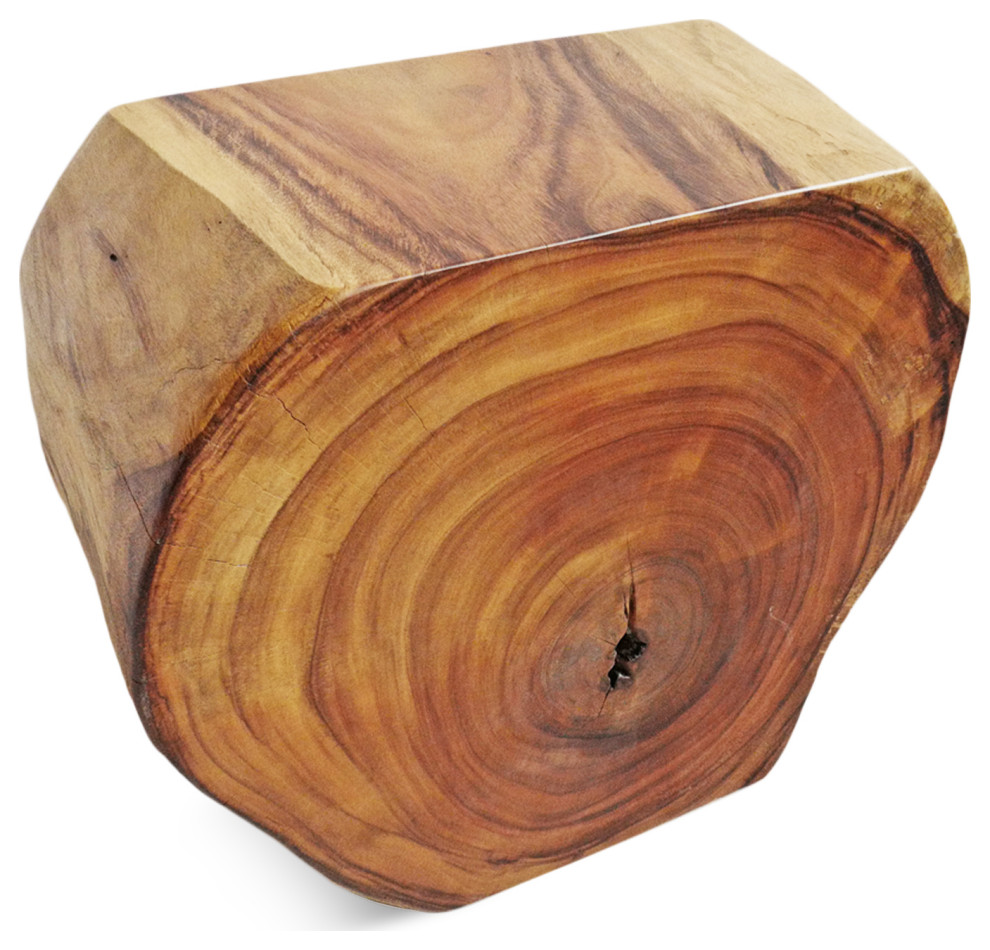 Organic Monkey Pod Side Table 2   Rustic   Side Tables And End Tables   by Design Mix Furniture  Houzz