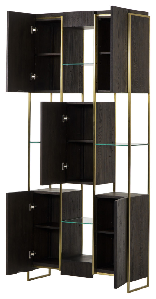 Dark Oak Bookcase L  Andrew Martin Marley   Contemporary   Bookcases   by Oroa   Distinctive Furniture  Houzz