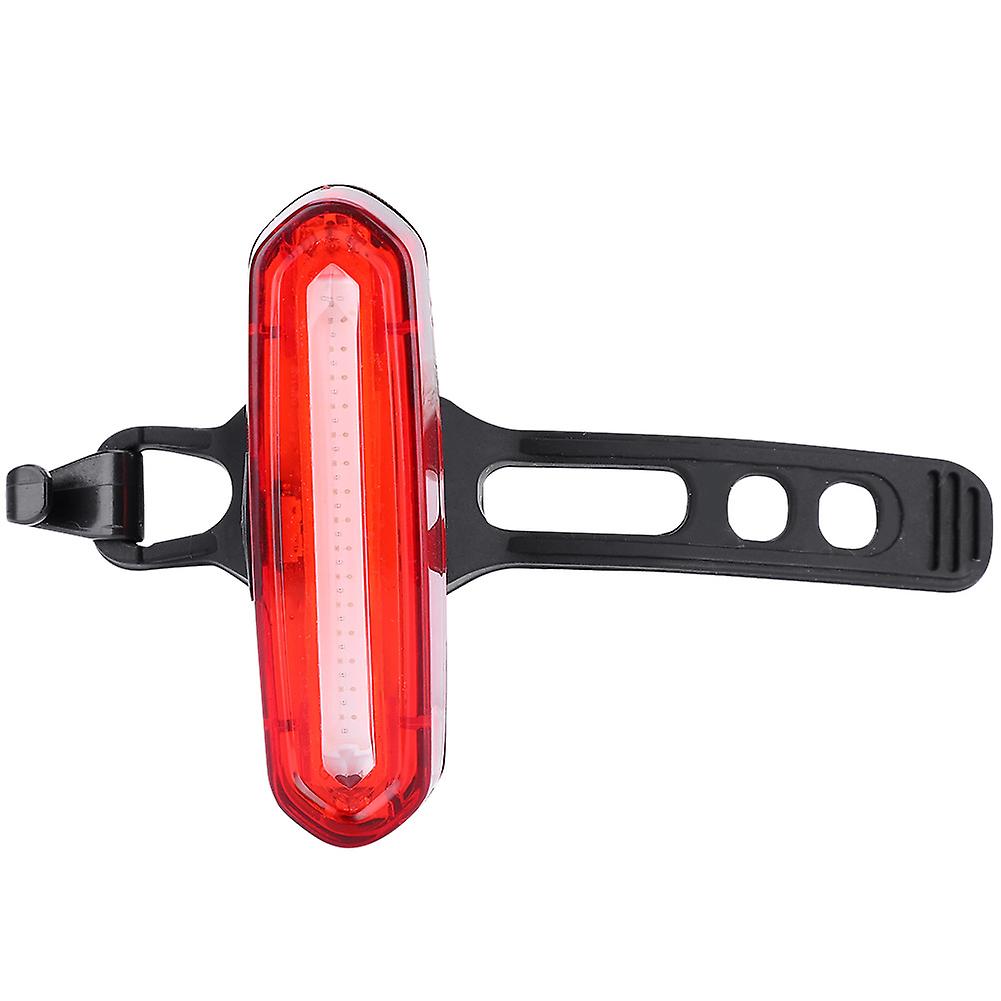 Outdoor Cob Bike Rear Saddle Lamp Tail Safety Warning Light Night Riding Redandwhite