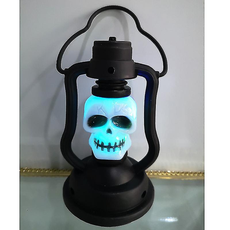 Halloween Kerosene Lamp Pumpkin Skeleton Lantern Gradual Change Night Light Decor