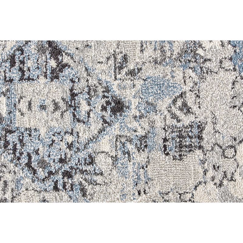 Weave and Wander Tullamore Blue Ornamental Area Rug