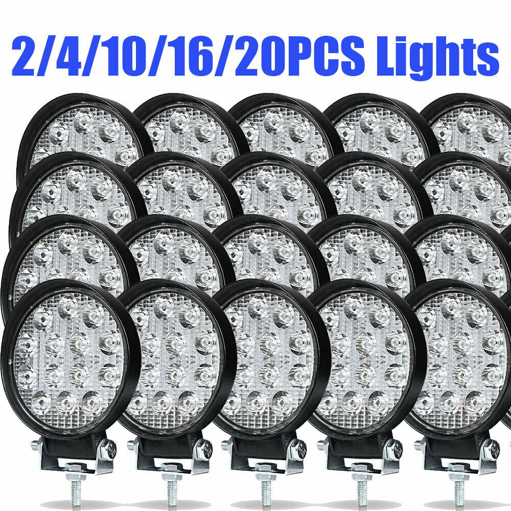 2~20PCS LED Work SPOT Lights For Truck Off Road Tractor ATV Round 84W 4inch USA