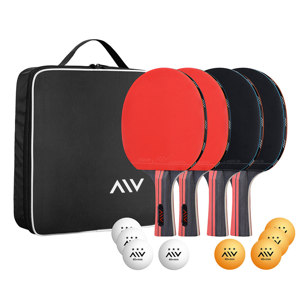 Yescom Ping Pong Paddles and Balls & Carrying Bag