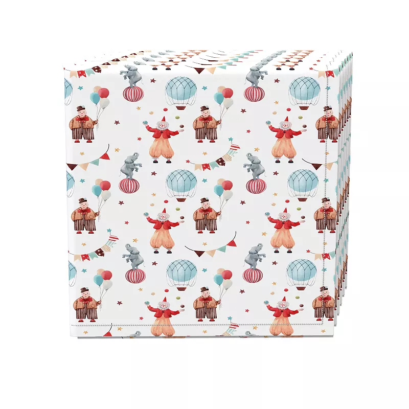 Napkin Set of 4， 100% Cotton， 20x20， Circus Time