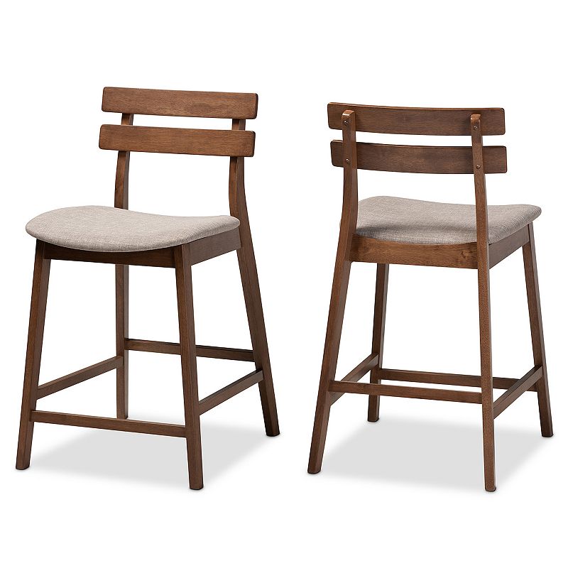 Baxton Studio Larine Counter Stool 2-piece Set