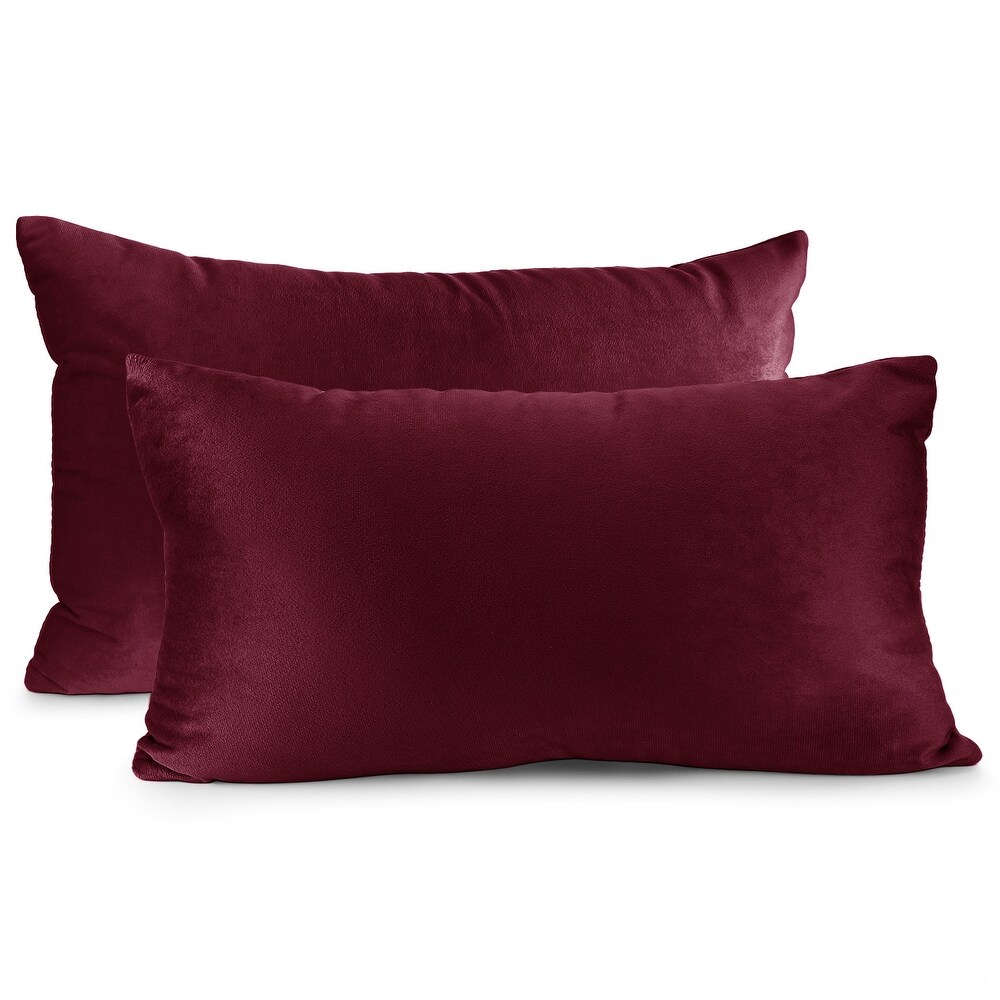 Porch   Den Cosner Microfiber Velvet Throw Pillow Covers (Set of 2)