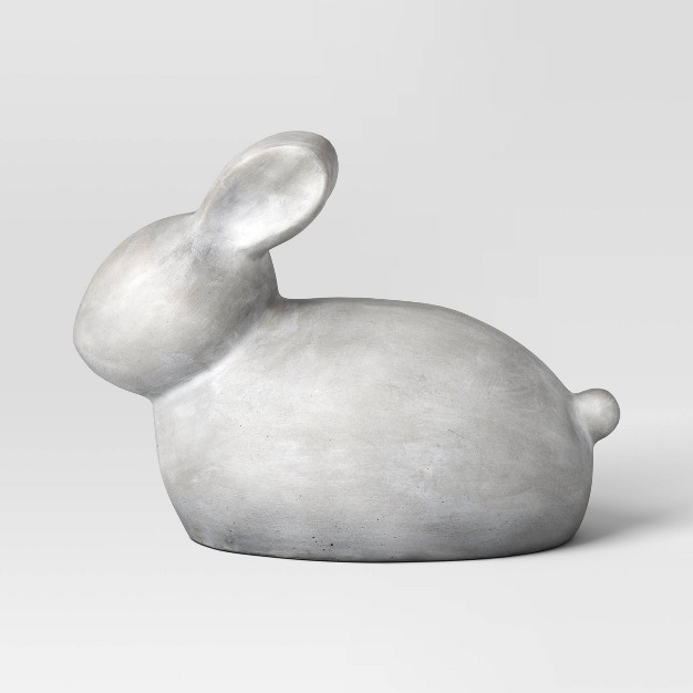 Cement Rabbit Outdoor Garden Figurine