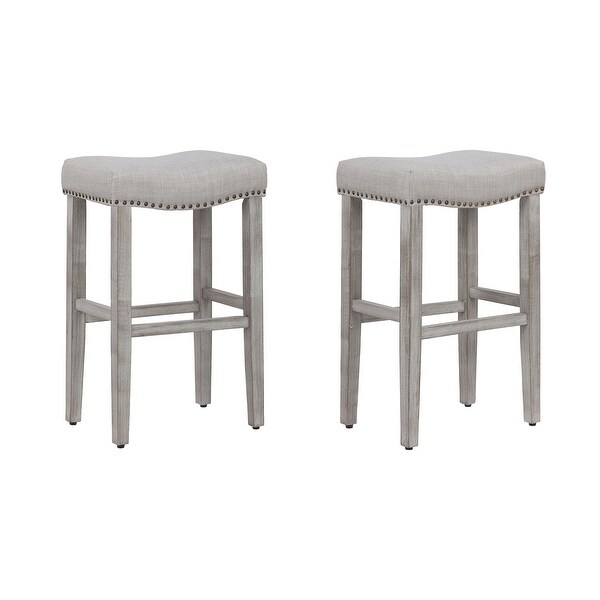 Henley 29-inch Saddle Bar Stool (Set of 2) - 29