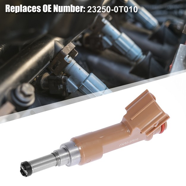 Unique Bargains 23250 0t010 Fuel Injector For Toyota Corolla Matrix 4 Door For Scion Brown 4 Pcs