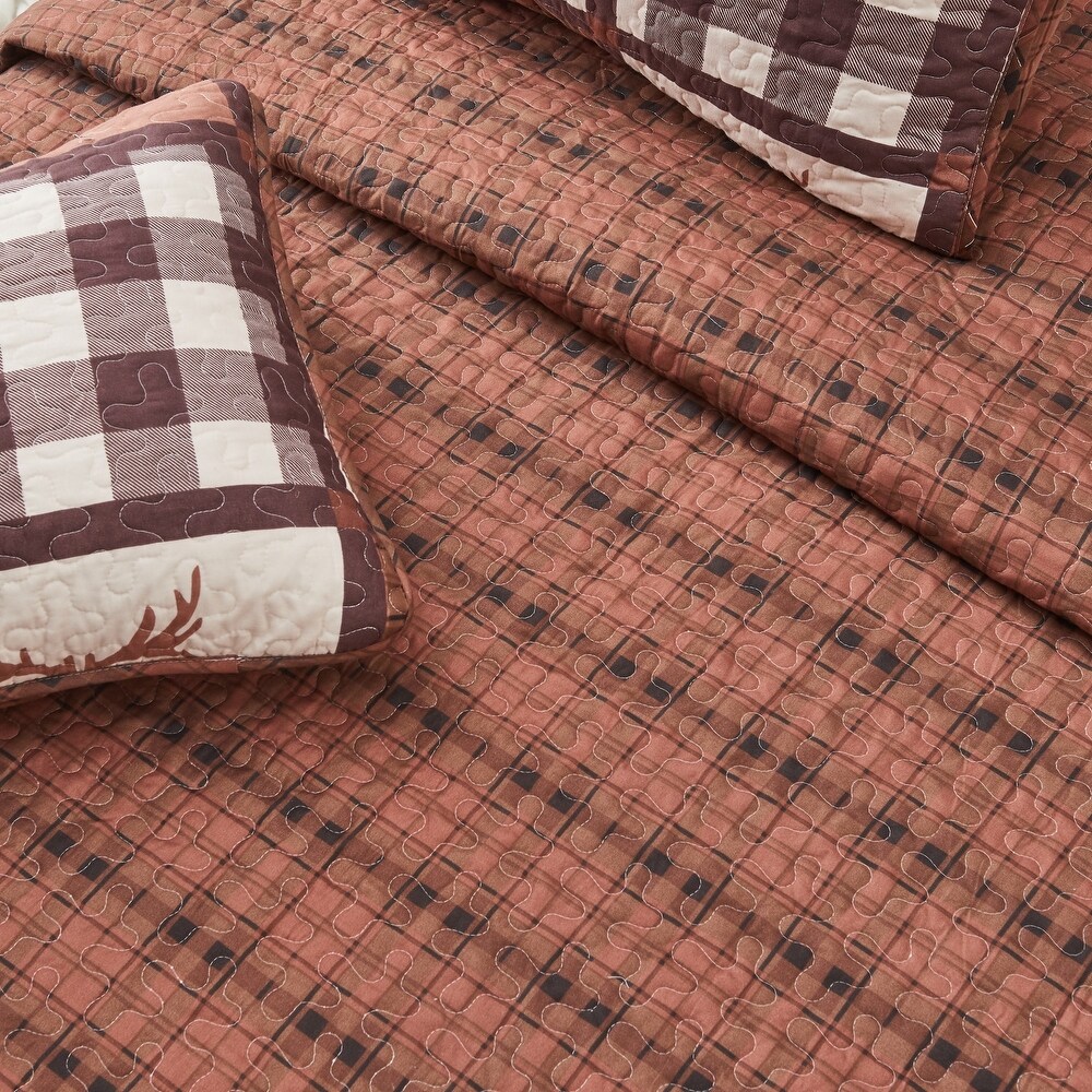 Premium Rustic Lodge  Season Quilt Set