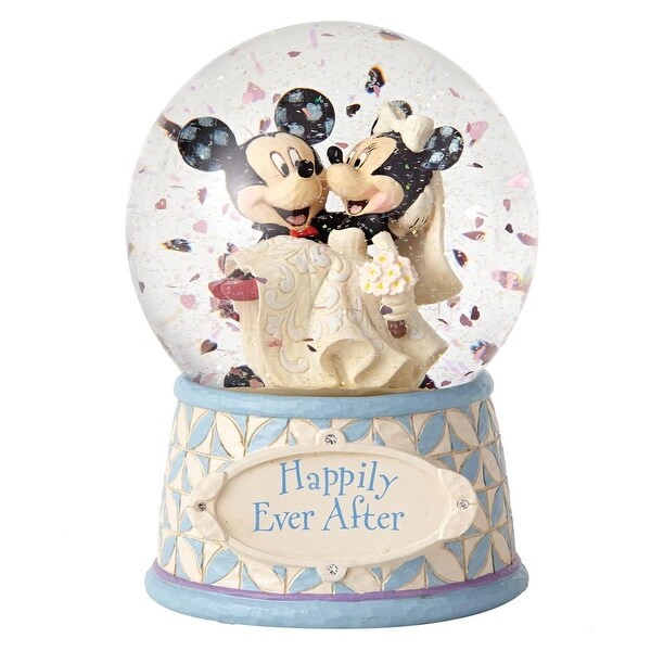 Disney Traditions Mickey and Minnie Mouse Happily Ever After Globe