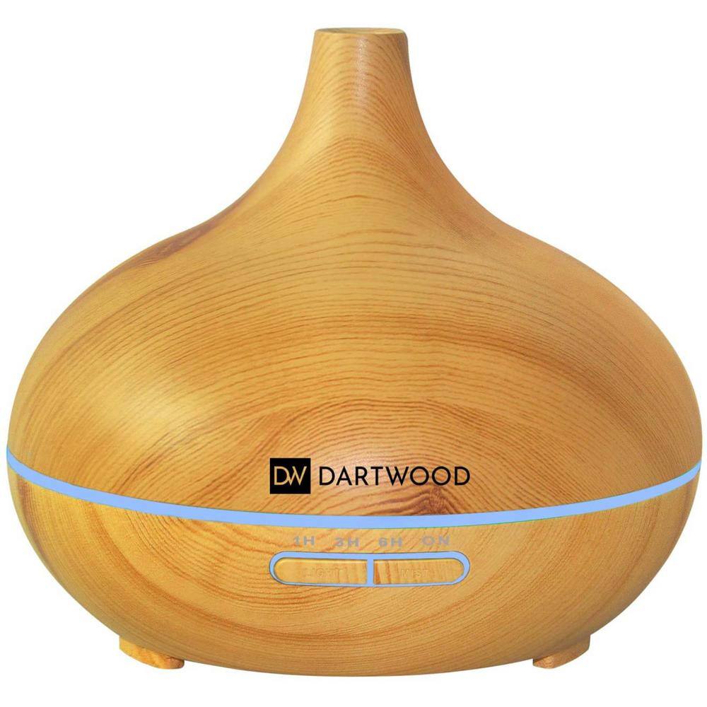 DARTWOOD Premium Ultrasonic Aroma Diffuser  Humidifier - Essential Oil  Mist Vaporizer with 7-Lighting Modes  4-Timers (300ml) AromaDiffuserUS