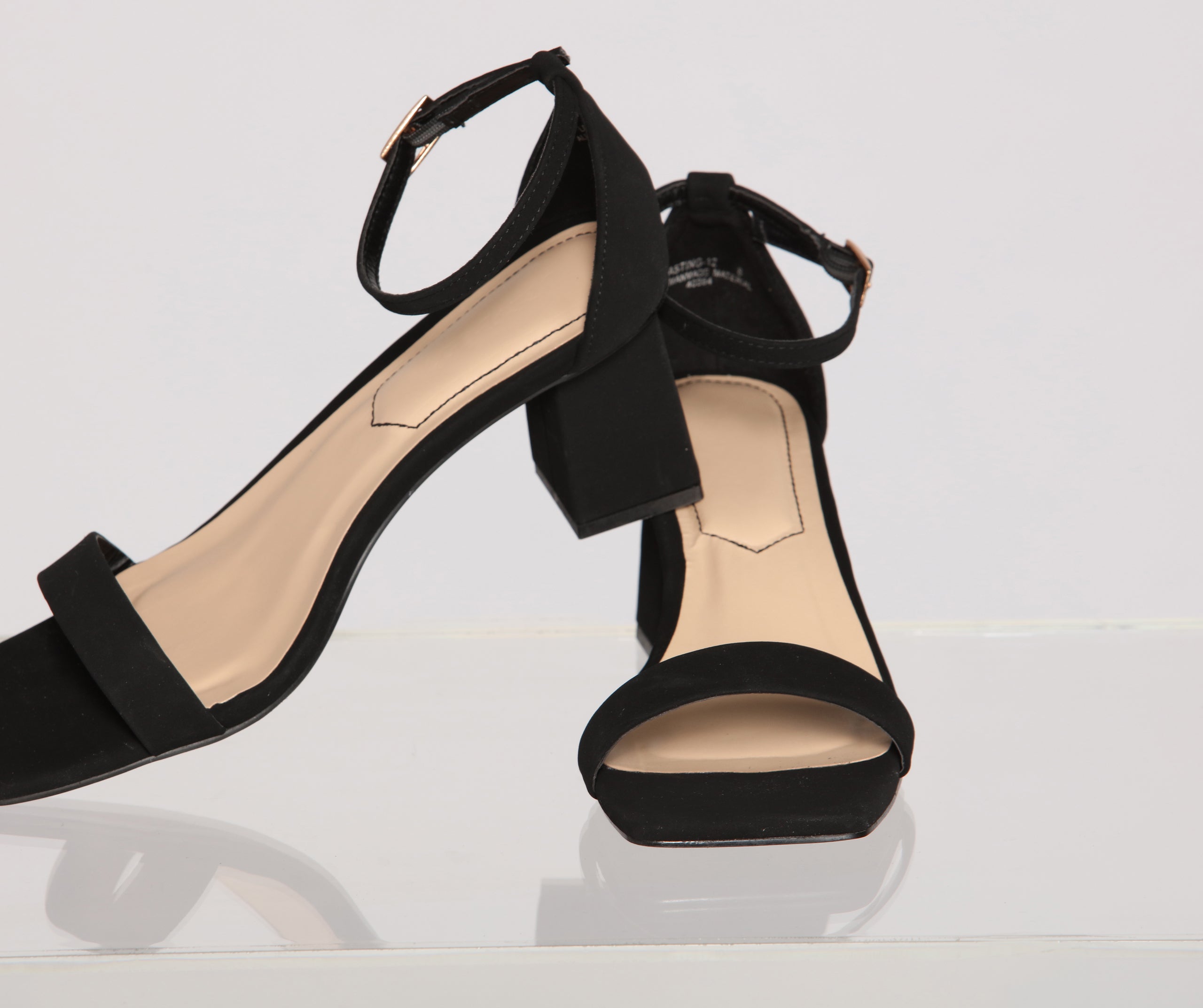 A Chic Look Square Toe Block Heels