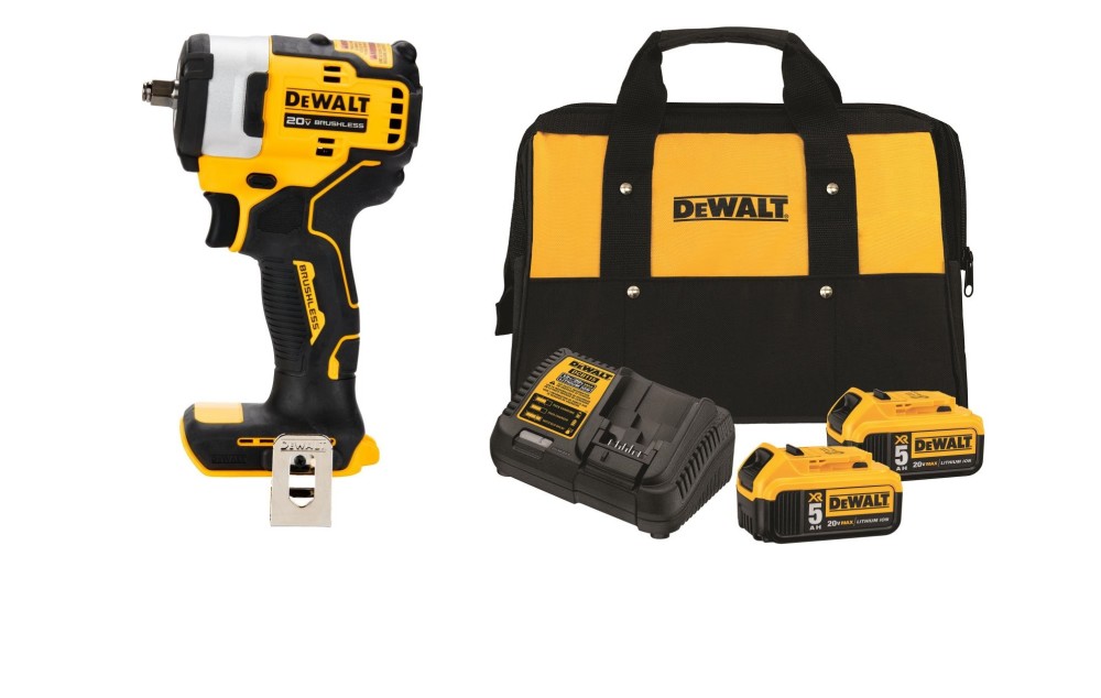 DEWALT 20V MAX 3/8 Impact Wrench Hog Ring Anvil Kit Bundle ;