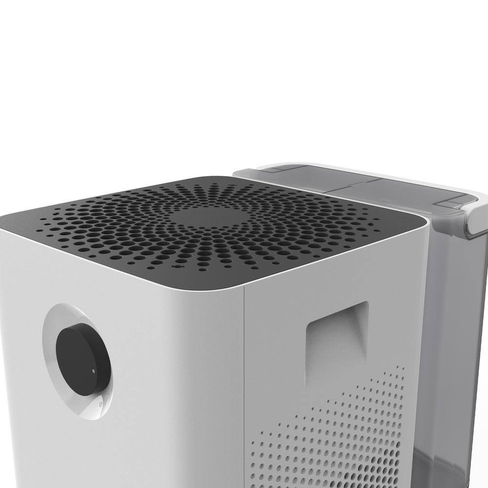 BONECO 2 in 1 Whisper Quiet Console Humidifier Air Washer with Auto Shut Off White 46534