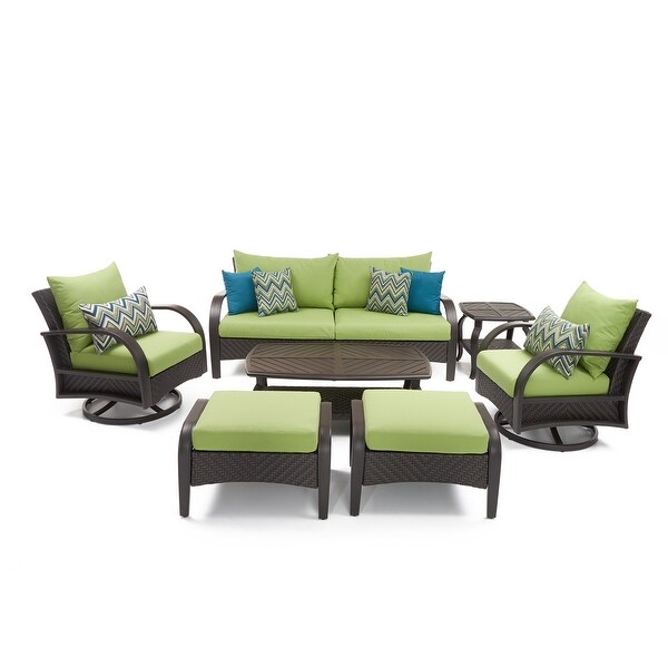 Barcelo 7 Piece Sunbrella Outdoor Patio Motion Club Seating Set