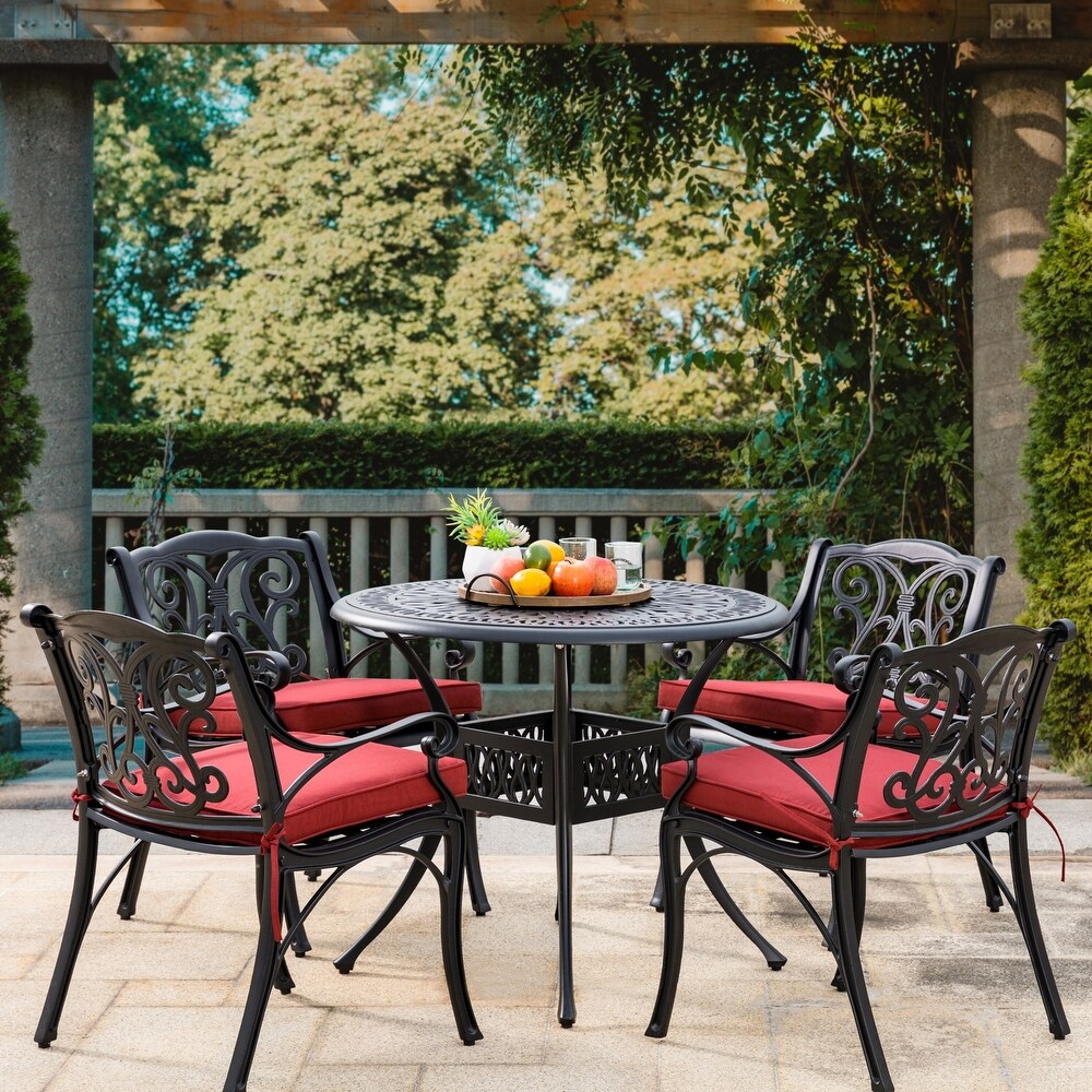 Elm Plus Outdoor Cast Aluminum Patio Dining Table