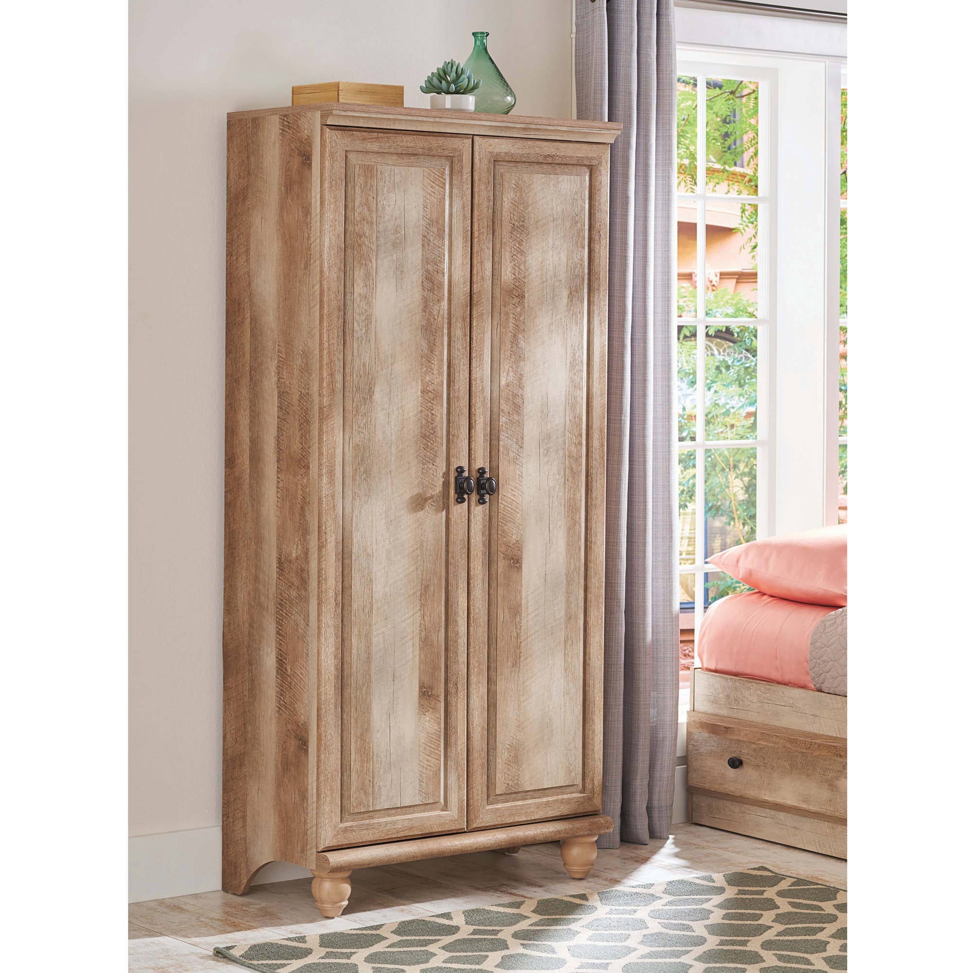 Better Homes and Gardens Crossmill Storage Armoire, Weathered Finish