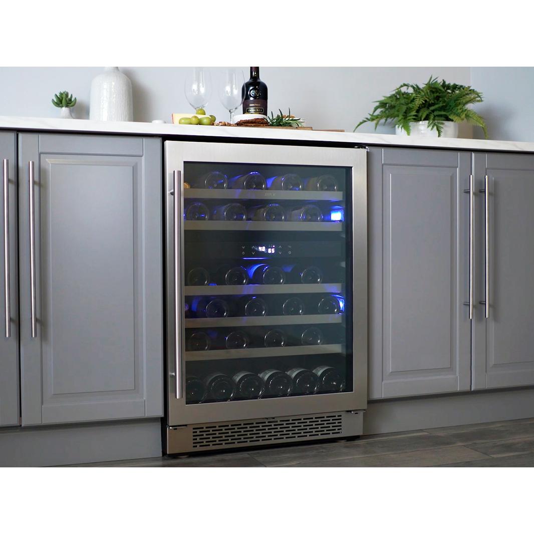 Zephyr 45-Bottle Presrv? Series Wine Cooler with PreciseTemp? PRW24C02BG