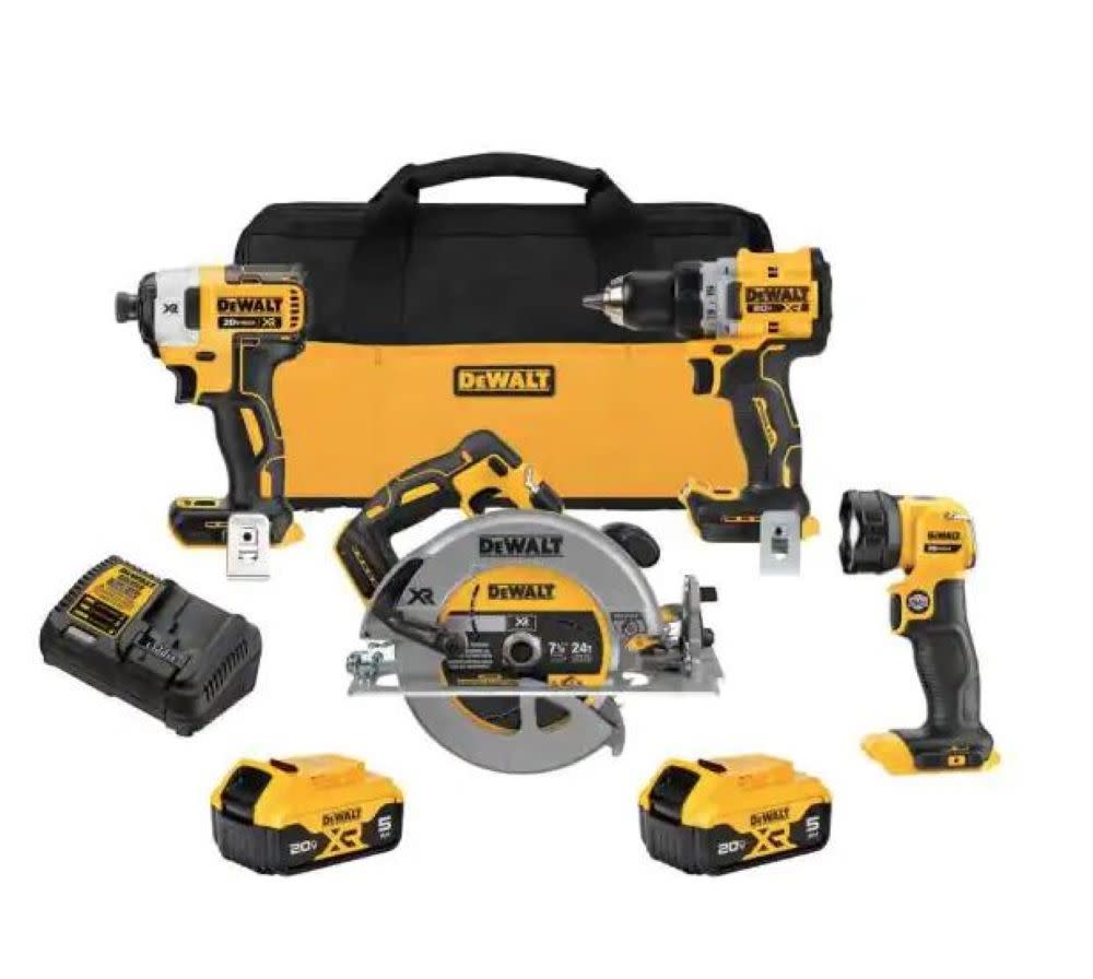 DEWALT 20V MAX XR 4 Tool Combo Kit