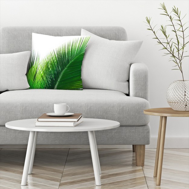 Single Palm Leaf By Tanya Shumkina Throw Pillow Americanflat Botanical