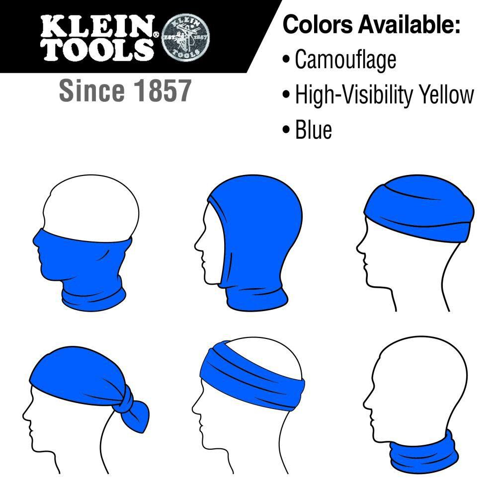 Klein Tools Neck and Face Cooling Band Camo Black 60493 from Klein Tools