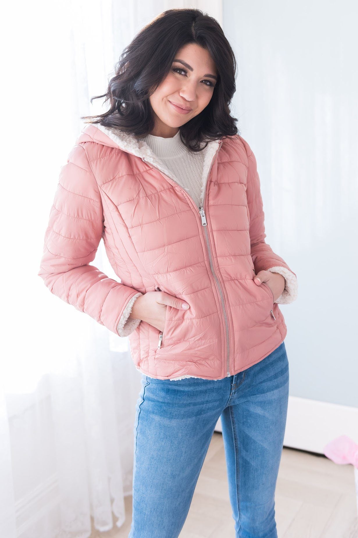 Snow Happy Modest Reversible Jacket