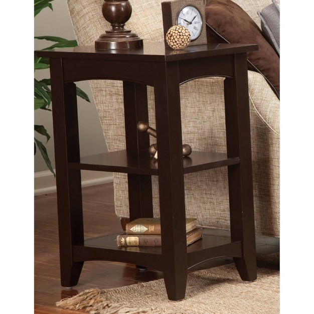 Shaker Cottage Wood 2 Shelf End Table Alaterre Furniture