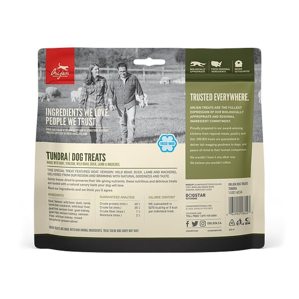 Freeze Dried Tundra Dog Treats;