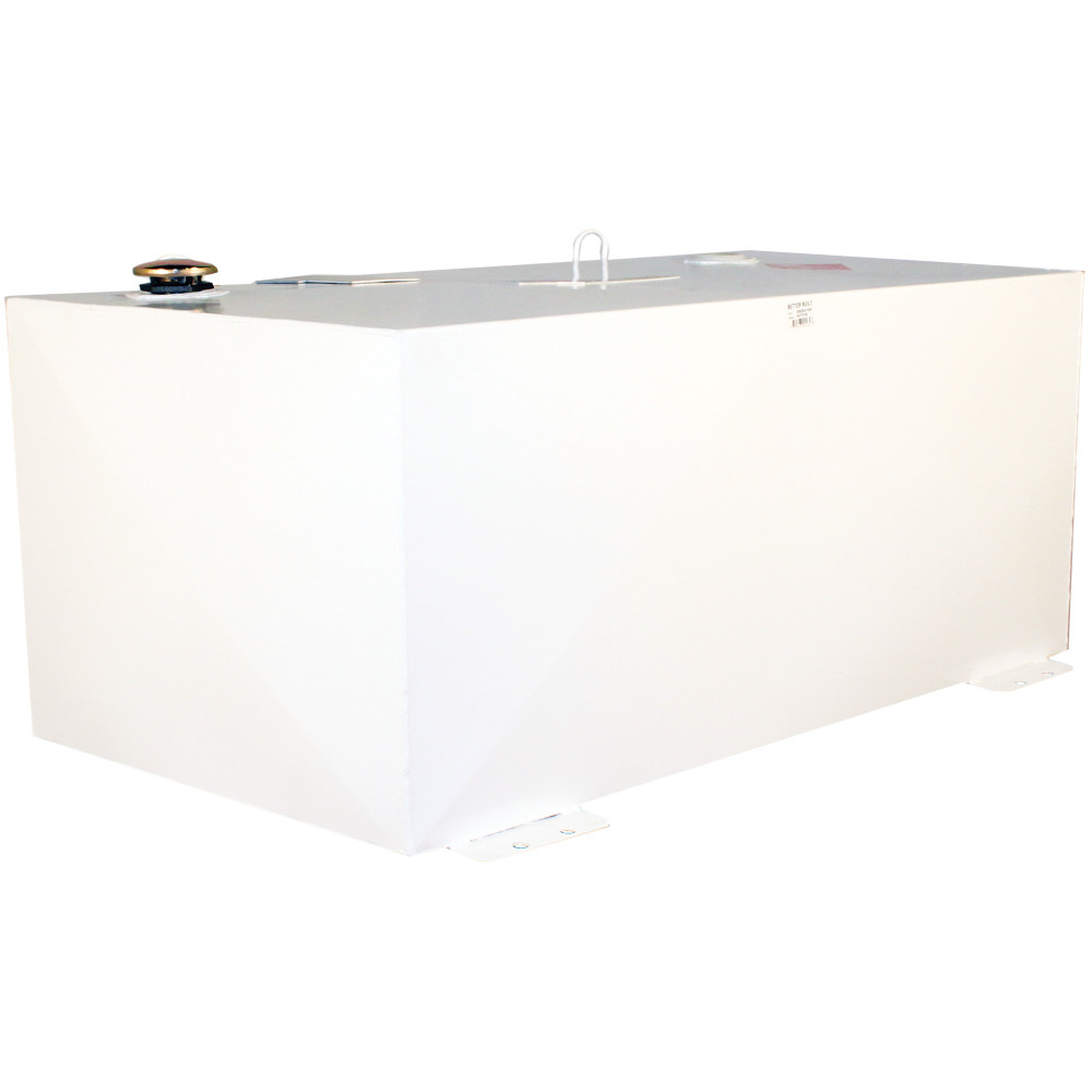 200 Gallon HD Series Rectangle Transfer Tank, STEEL, WHITE