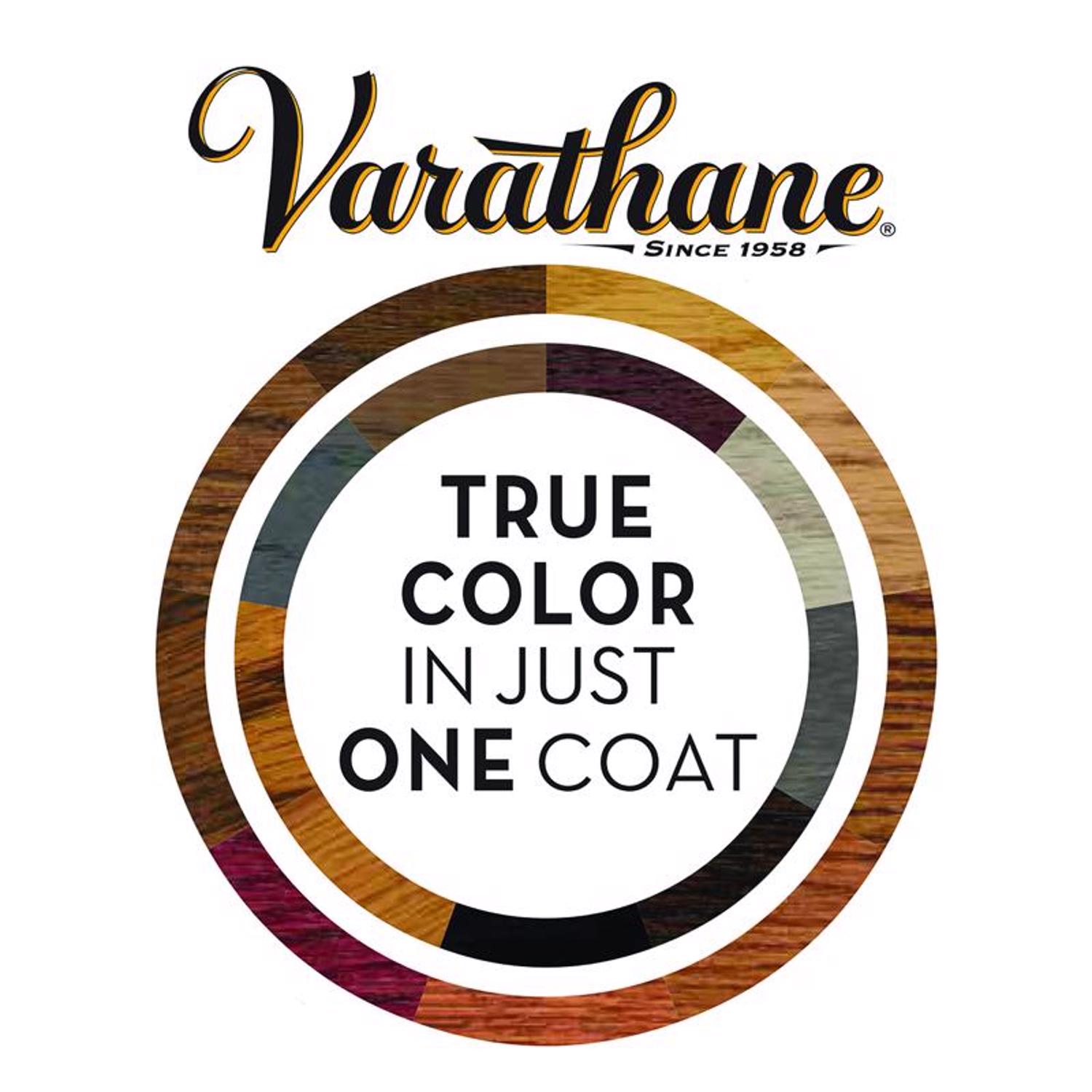 Varathane Semi-Transparent Kona Oil-Based Urethane Modified Alkyd Fast Dry Wood Stain 1 qt