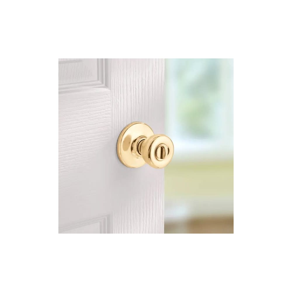 Polished Brass Bed/Bath Tylo Mobile Home Privacy Door Knob Set