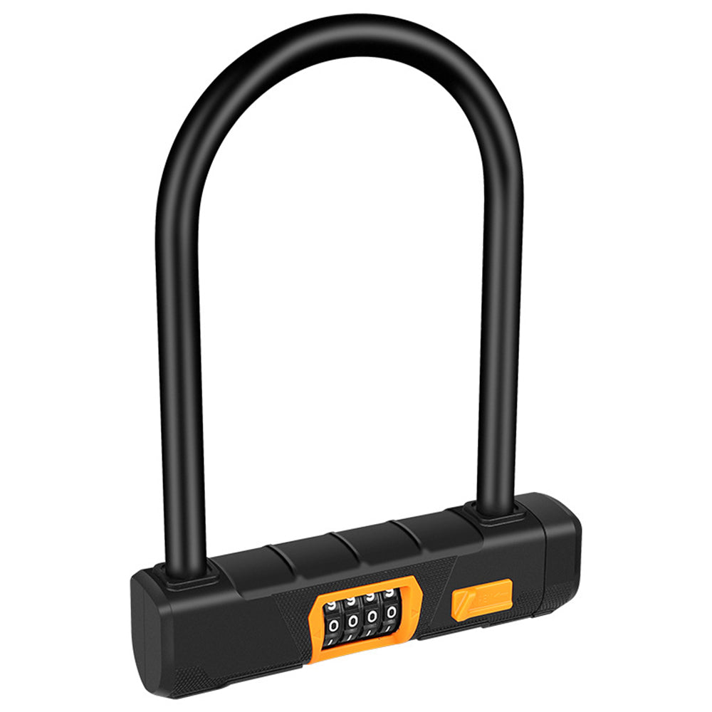 BiJun Bike Combination U Lock， Heavy Duty Bike Combination U Lock Paddle Lock