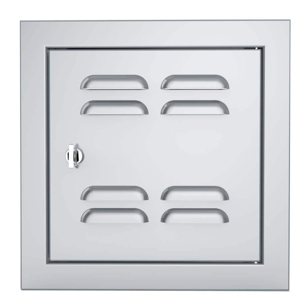 Sunstone Signature Series 12 in. x 12 in. 304 Stainless Steel Right Swing Vented Door BA-VSDR12